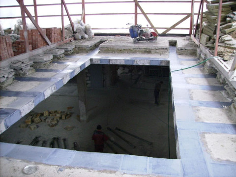 Усиление проёмов в перекрытиях