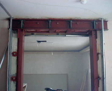 Усиление проёмов швеллером - 2