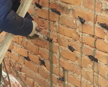 Усиление стен методом инъектирования - 2