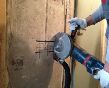 Штробление в монолите - 1