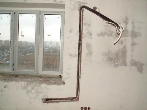 Штробление под кондиционер