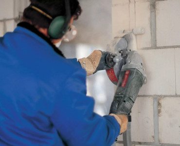 Штробленте газобетона - 2