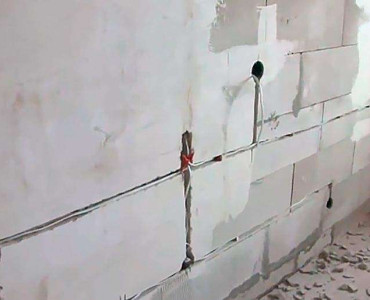 Штробленте газобетона - 3